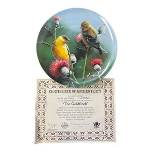 The Goldfinch Birds Of Your Garden Collection Collectible Plate